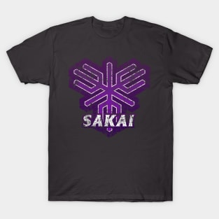 Sakai Municipality Japanese Symbol Distressed T-Shirt